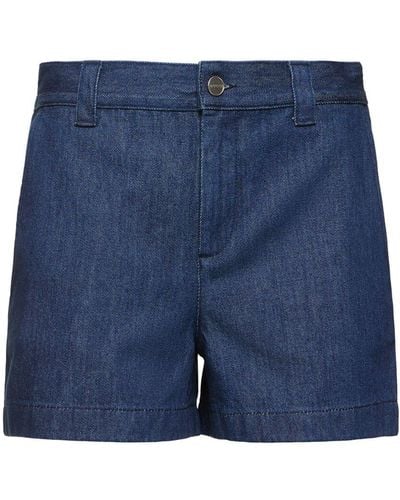 Gucci Cotton Denim Shorts - Blau