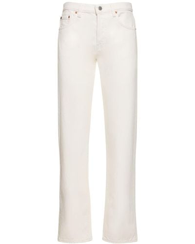 Sporty & Rich Vintage Fit Denim Jeans - White