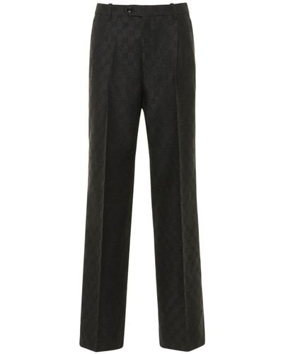 Gucci Pantalones de lana - Negro