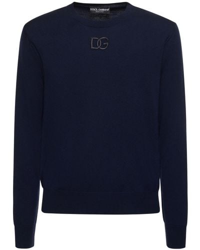 Dolce & Gabbana ウールセーター - ブルー