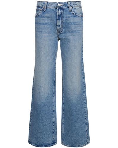 Mother The Dodger Sneak High Rise Jeans - Blue