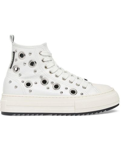 DSquared² Berlin Leather Trainers - White