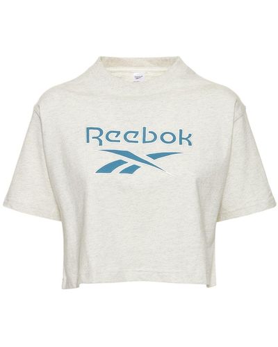 Reebok Big Logo Crop T-shirt - Grau