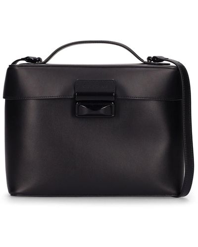 Gia Borghini Doctor Leather Top Handle Bag - Black