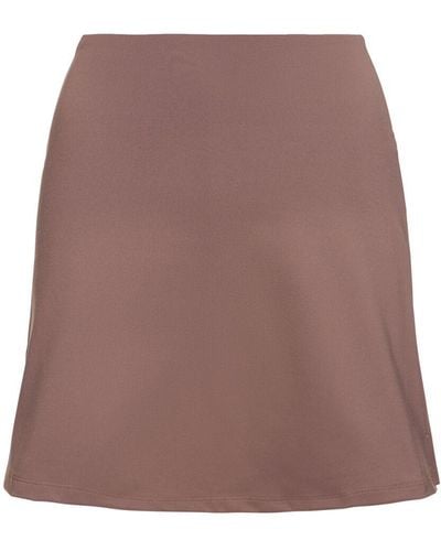 GIRLFRIEND COLLECTIVE The High Rise Skort - Brown