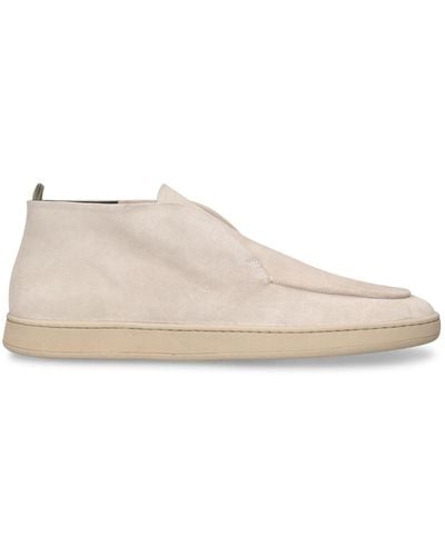 Officine Creative Herbie Suede Leather Loafers - Natural