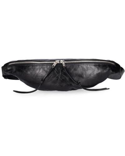 Jil Sander Leather Belt Bag - Black