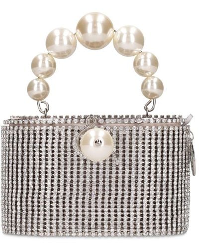 Rosantica Super Holly Mesh & Faux Pearls Bag - Multicolour