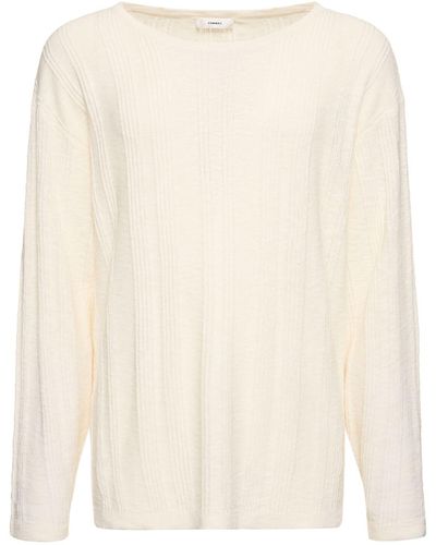 Commas Textured Knit Sweater - Natural