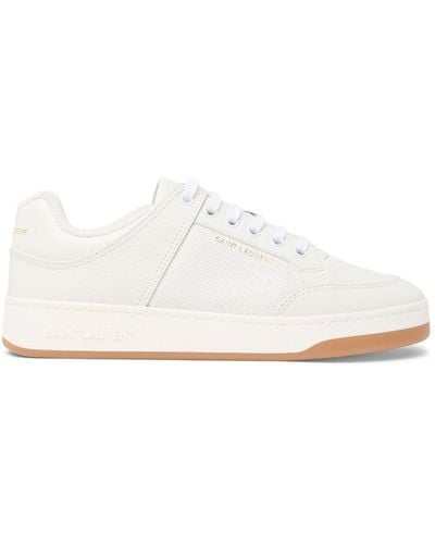 Saint Laurent Sl/61 Leather Low-top Sneakers - White