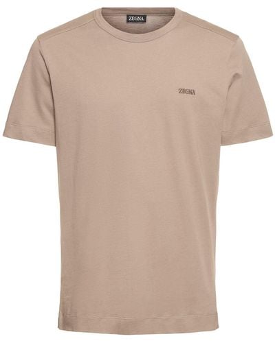 Zegna Camiseta de algodón - Neutro
