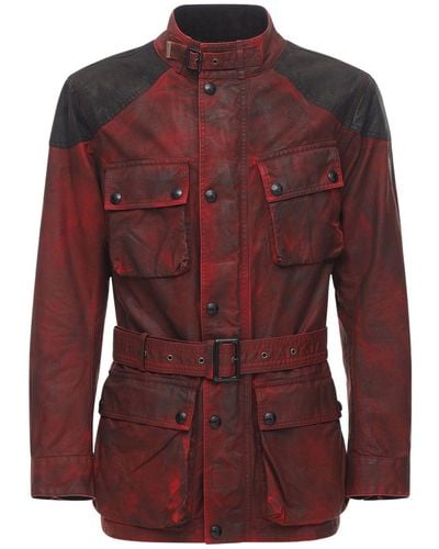 Belstaff Enduro Trialmaster Cotton Jacket - Red