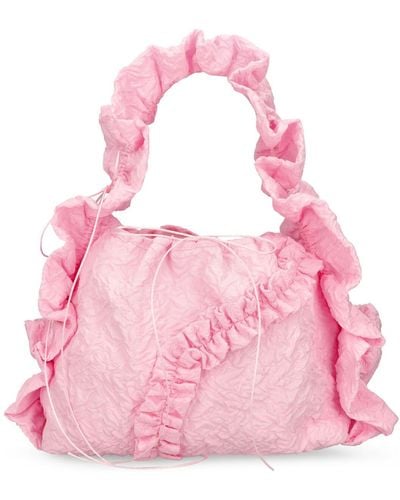 Cecilie Bahnsen Via Grappolo Matelassé Top Handle Bag - Pink