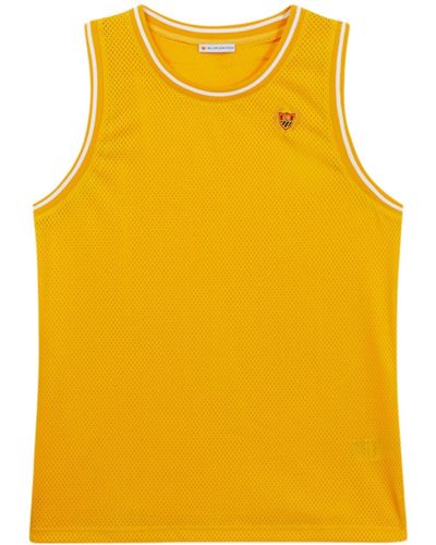BEL-AIR ATHLETICS Basketball Embroidery Tech Tank Top - Orange