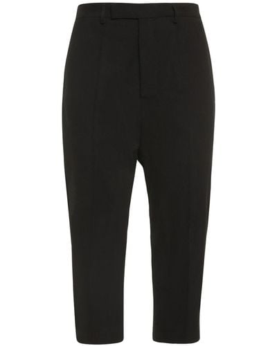 Rick Owens Astaires Cropped Pants - Black