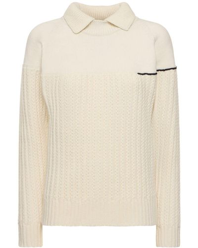 Victoria Beckham Suéter de lana - Blanco