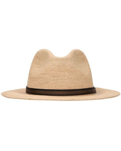 Borsalino Argentina 6Cm Brim Straw Panama Hat - Natural