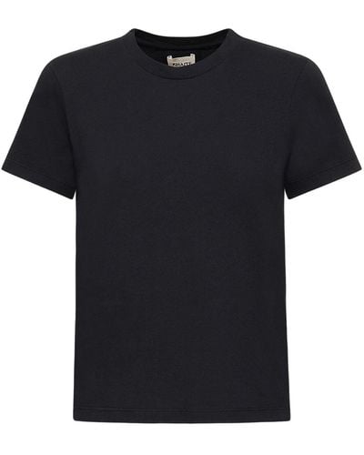 Khaite T-shirt en jersey de coton emmylou - Noir