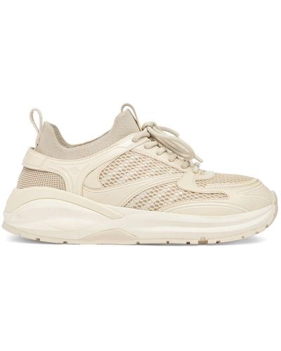 DSquared² Dash Leather & Mesh Sneakers - Natural
