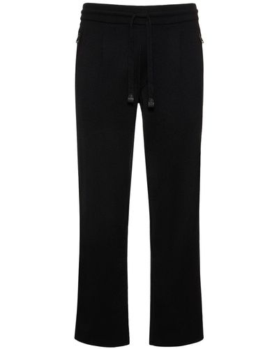 Brioni Pantalon en coton mélangé - Noir