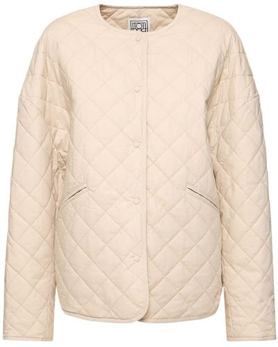 Totême Quilted Cotton Jacket - Natural
