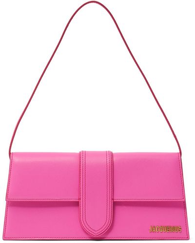 Jacquemus Le Bambino Long Leather Shoulder Bag - Pink