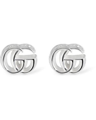 Gucci gg Marmont Earrings - White