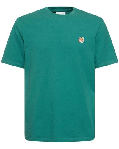 Maison Kitsuné Fox Head Patch Regular T-shirt - Green