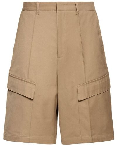 DUNST baggy Chino Shorts - Natural