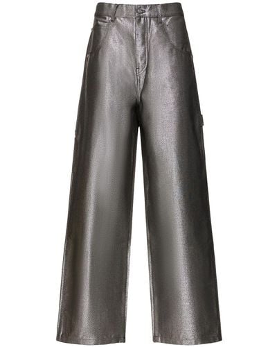 Marc Jacobs Reflective Oversize Jeans - Gray