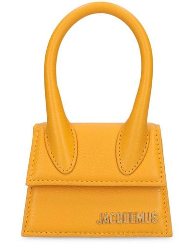 Jacquemus Le Chiquito Leather Top Handle Bag - Orange