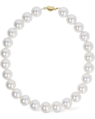 Timeless Pearly Statet Necklace - White