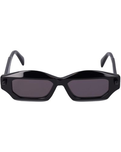 Kuboraum Q6 Squared Acetate Sunglasses - Black