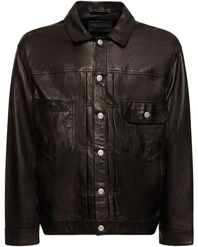 Giorgio Brato Glove Leather Jacket - Black