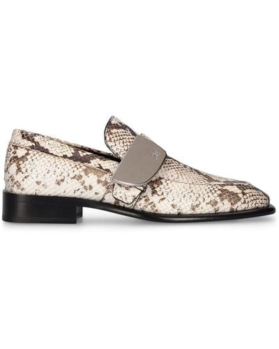 Burberry Mf Shield Leather Loafers - Multicolour