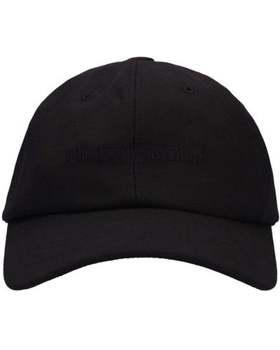 Frankie Shop Logo Wool Blend Baseball Cap - Black