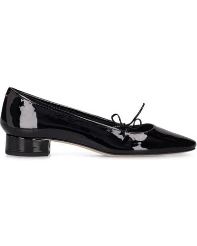 Aeyde 25mm Darya Leather Ballerina Shoes - Black