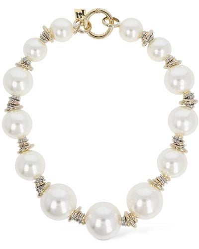 Rosantica Collier en fausses perles miranda - Blanc