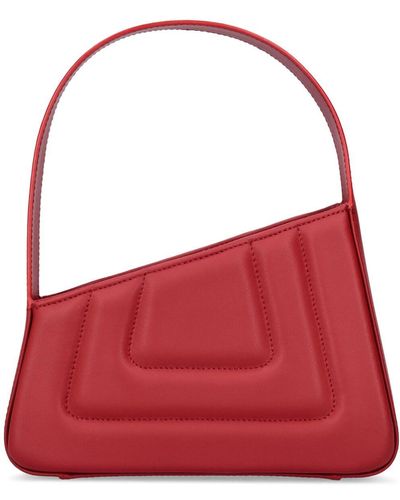 D'Estree Small Albert Leather Shoulder Bag - Red