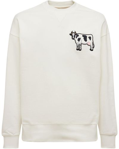 LC23 Cow コットンスウェットシャツ - ホワイト