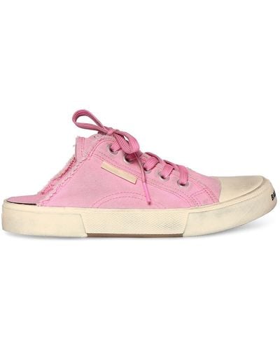 Balenciaga 20mm Hohe Sneakers Aus Baumwolle "paris" - Pink