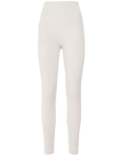 Max Mara Pirania Logo Jersey Seamless leggings - White