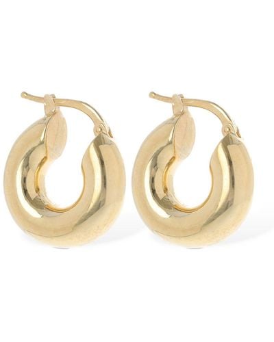 Jil Sander Classic Round 7 Earrings - Metallic