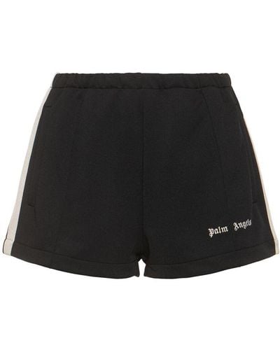 Palm Angels Shorts deportivos de nylon - Negro