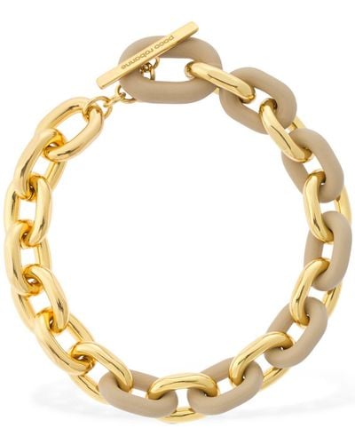 Rabanne Lvr Exclusive Short Chain Necklace - Metallic