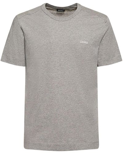 Zegna Short Sleeved T-shirt - Gray