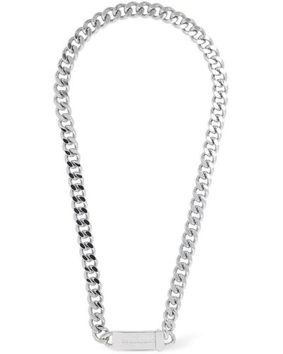 DSquared² Chained2 Brass Collar Necklace - Metallic