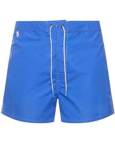 Sundek Fixed Waist Nylon Swim Shorts - Blue