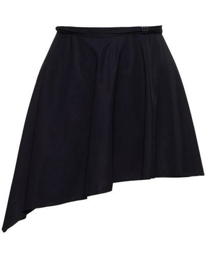 DSquared² Icon Lycra Mini Sarong Skirt - Blue