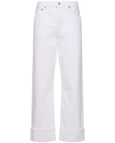 Agolde Gerade Geschnittene Jeans "fran" - Weiß